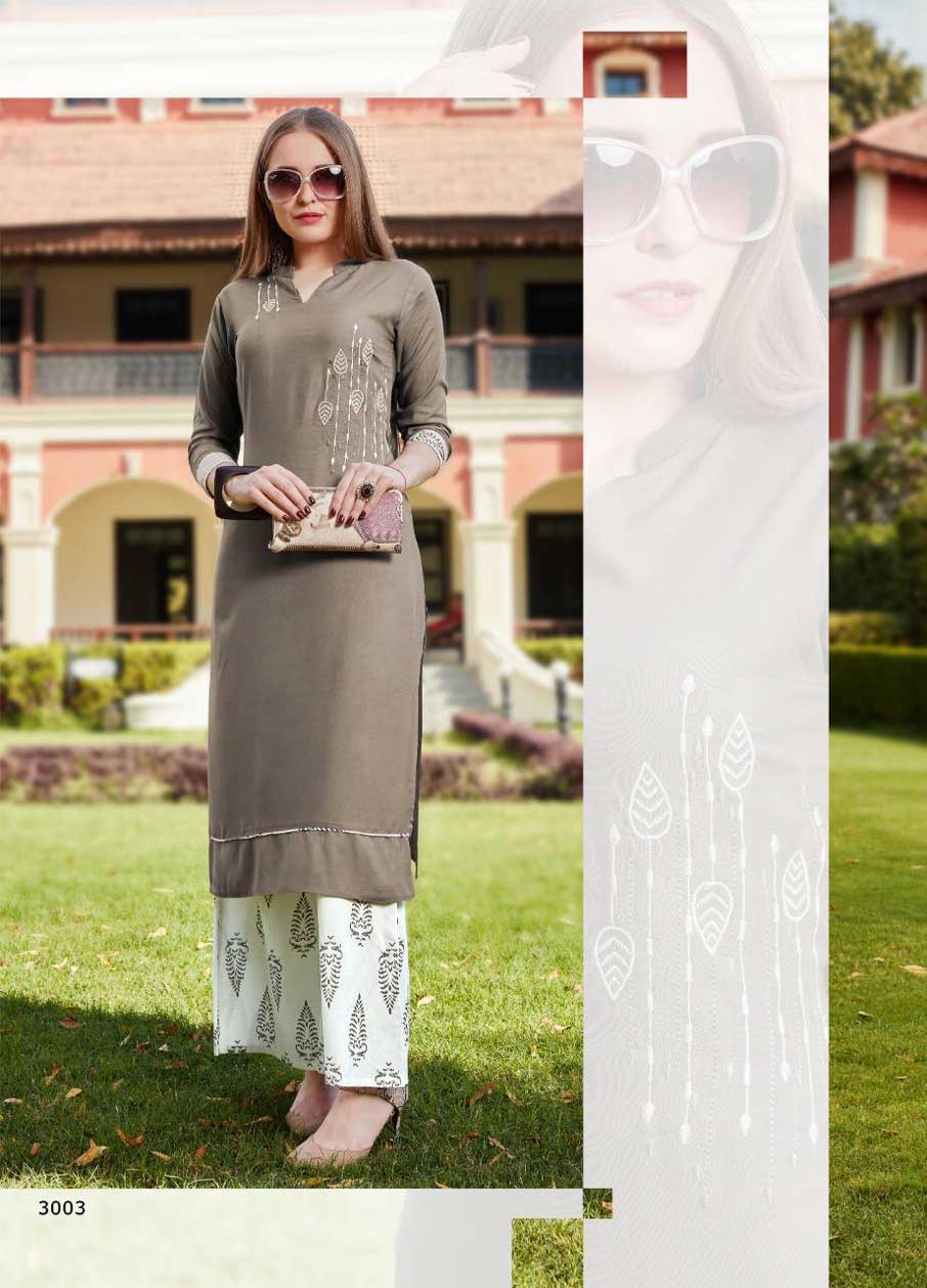 Bella's Vol-2 Rutu Creation Printed Kurti with Palazzo Bella's Vol-2 Rutu Creation Printed Kurti with Palazzo
